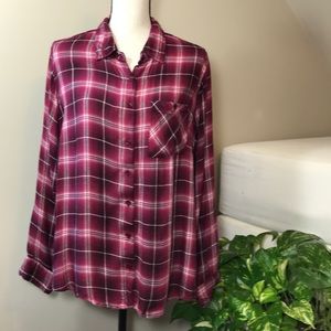 Overdrive Clothing XL Plaid Long Sleeve Shirt